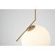 Canada 1 Light 12 inch Gold Single Pendant Lighting Ceiling Light